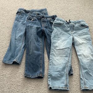 Jumping Beans Kids Jeans Trio - Dark and Light Blue